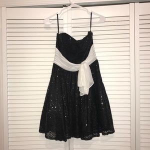 Betsey Johnson strapless sequin dress